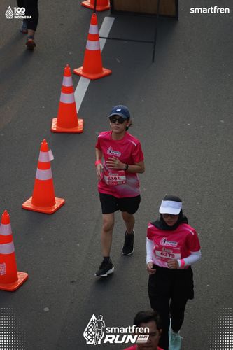 Race photo from Smartfren Run 2025 