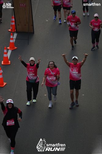 Race photo from Smartfren Run 2025 