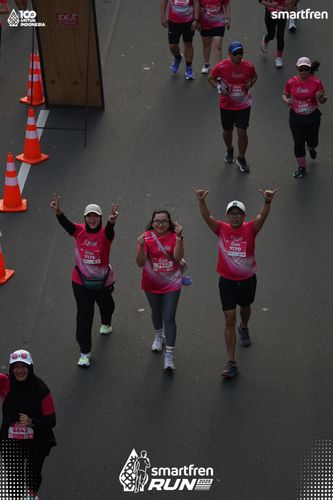 Race photo from Smartfren Run 2025 