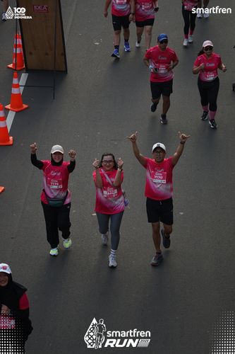 Race photo from Smartfren Run 2025 