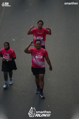 Race photo from Smartfren Run 2025 