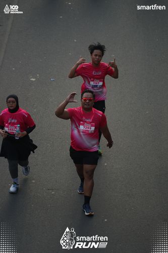 Race photo from Smartfren Run 2025 