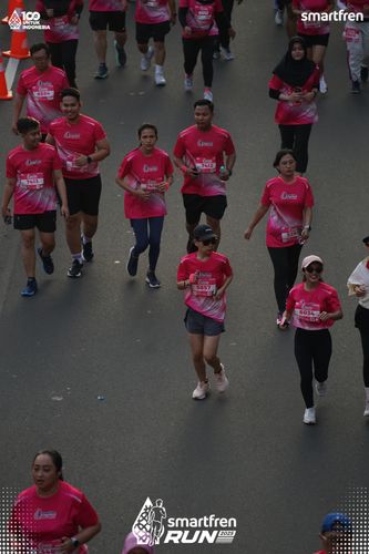 Race photo from Smartfren Run 2025 
