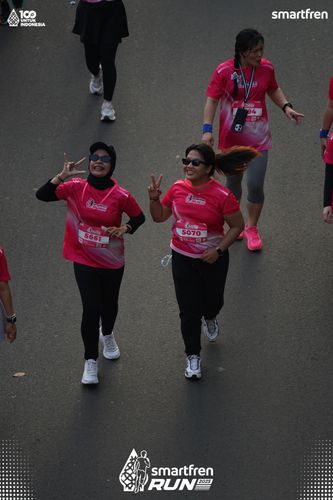 Race photo from Smartfren Run 2025 