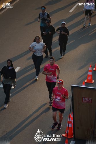 Race photo from Smartfren Run 2025 