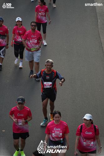 Race photo from Smartfren Run 2025 