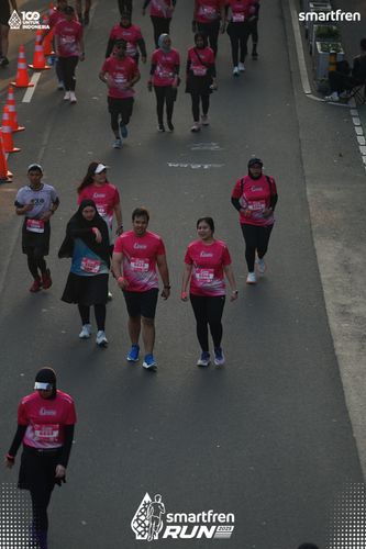 Race photo from Smartfren Run 2025 