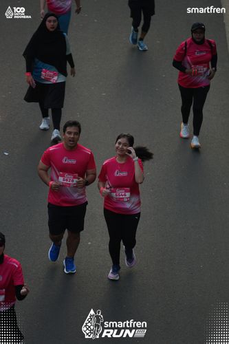 Race photo from Smartfren Run 2025 