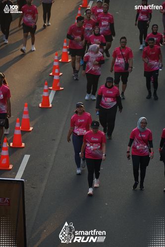 Race photo from Smartfren Run 2025 