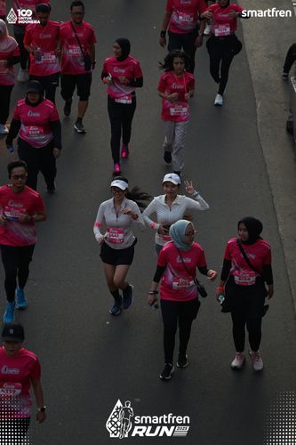 Race photo from Smartfren Run 2025 