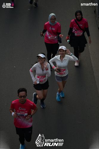 Race photo from Smartfren Run 2025 