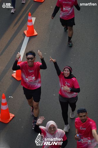Race photo from Smartfren Run 2025 