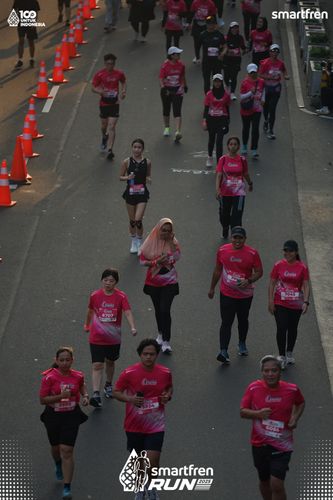 Race photo from Smartfren Run 2025 