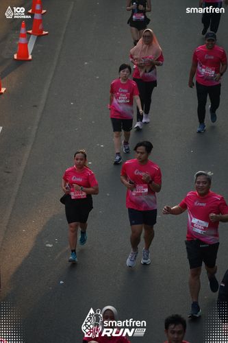 Race photo from Smartfren Run 2025 
