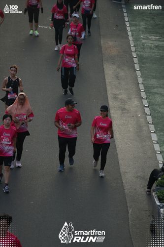 Race photo from Smartfren Run 2025 