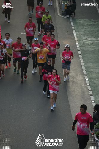 Race photo from Smartfren Run 2025 