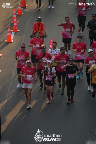 Race photo from Smartfren Run 2025 