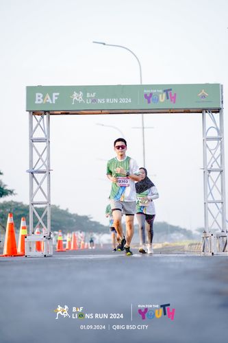 Race photo from BAF LIONS RUN 2024