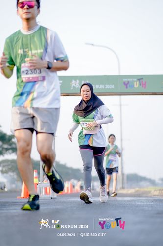 Race photo from BAF LIONS RUN 2024