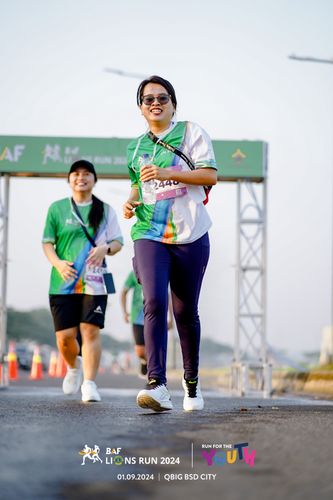 Race photo from BAF LIONS RUN 2024