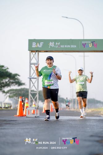 Race photo from BAF LIONS RUN 2024