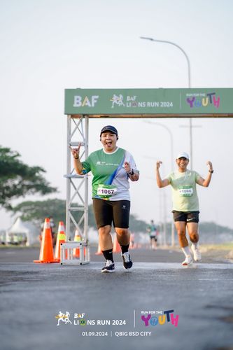Race photo from BAF LIONS RUN 2024