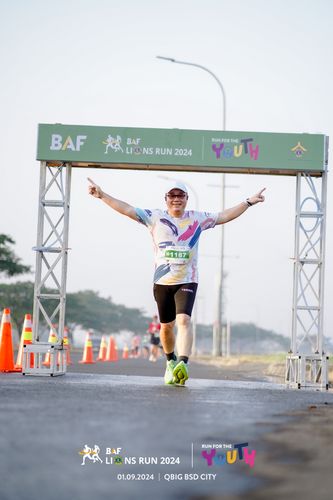 Race photo from BAF LIONS RUN 2024