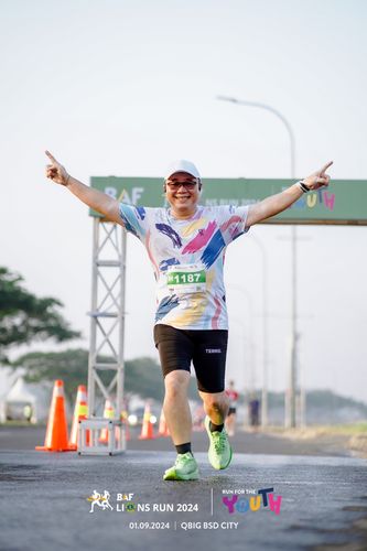 Race photo from BAF LIONS RUN 2024