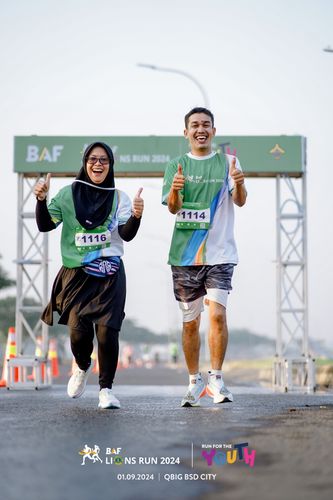 Race photo from BAF LIONS RUN 2024
