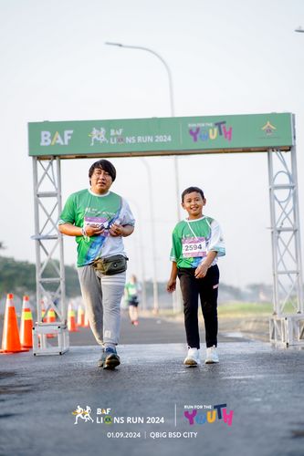 Race photo from BAF LIONS RUN 2024