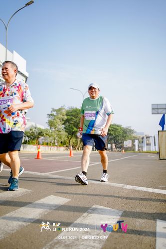 Race photo from BAF LIONS RUN 2024