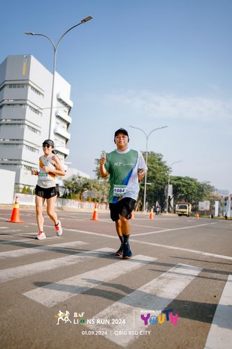 Race photo from BAF LIONS RUN 2024