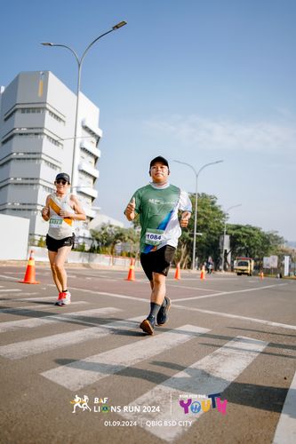 Race photo from BAF LIONS RUN 2024
