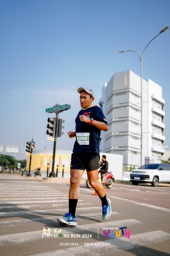 Race photo from BAF LIONS RUN 2024