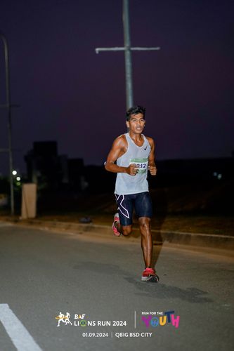 Race photo from BAF LIONS RUN 2024