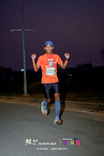 Race photo from BAF LIONS RUN 2024