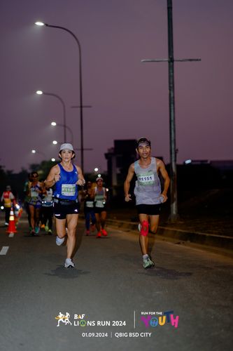 Race photo from BAF LIONS RUN 2024