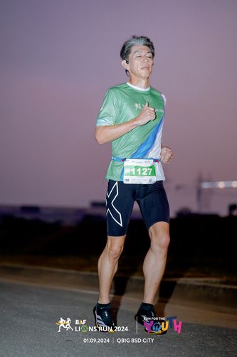 Race photo from BAF LIONS RUN 2024