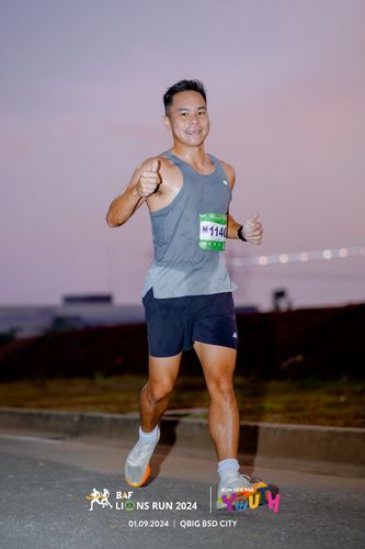 Race photo from BAF LIONS RUN 2024