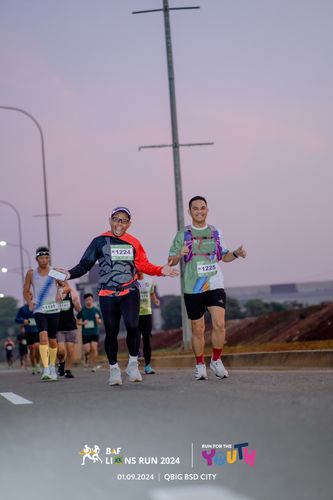 Race photo from BAF LIONS RUN 2024