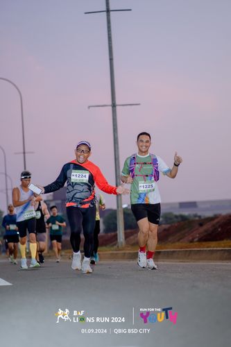 Race photo from BAF LIONS RUN 2024