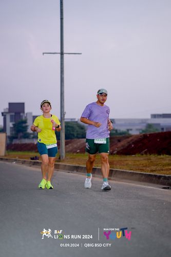 Race photo from BAF LIONS RUN 2024