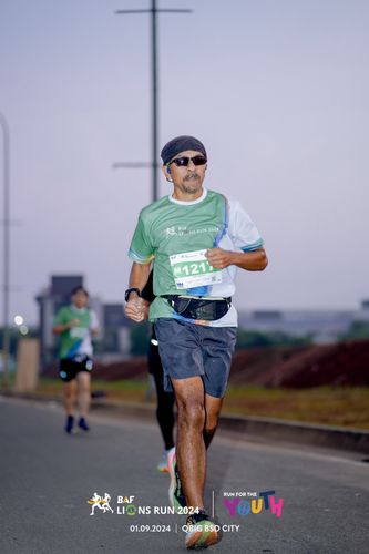 Race photo from BAF LIONS RUN 2024