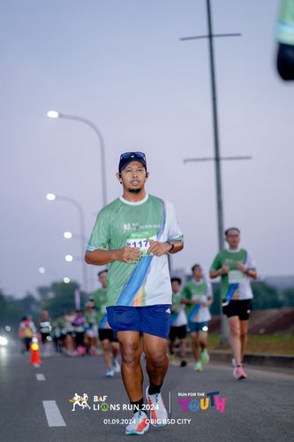 Race photo from BAF LIONS RUN 2024