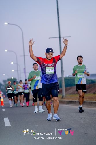 Race photo from BAF LIONS RUN 2024