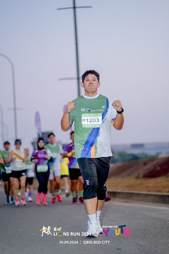 Race photo from BAF LIONS RUN 2024