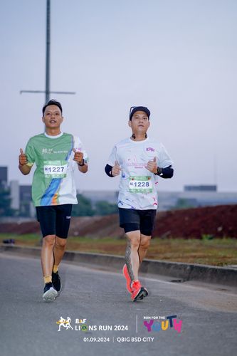 Race photo from BAF LIONS RUN 2024
