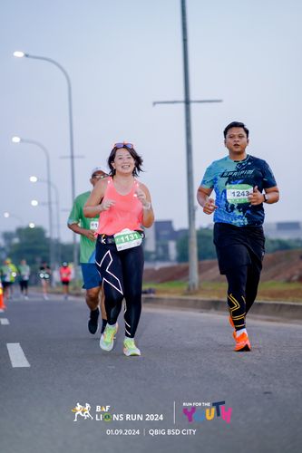 Race photo from BAF LIONS RUN 2024