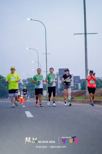 Race photo from BAF LIONS RUN 2024