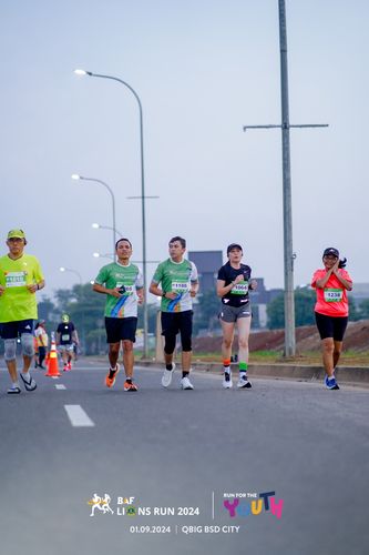 Race photo from BAF LIONS RUN 2024